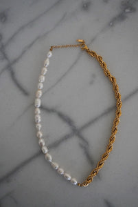 Pearl + Gold Necklace