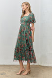 Evergreen Blooms Dress