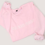 MAKE HEAVEN CROWDED Embroidered  Sweatshirt