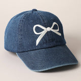 Bow Denim Hat