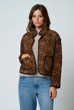 LEOPARD QUILTED JACKET
