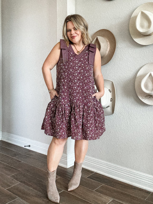 Mila Dress Wine