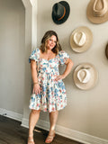 Forever Young Blue Floral Dress