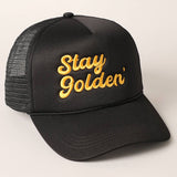 Stay Golden Trucker Hat