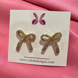 Sparkly Bow Earrings