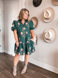 Evergreen Blooms Dress