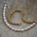 Pearl + Gold Necklace