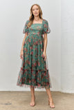 Evergreen Blooms Dress