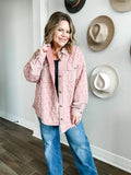 Blush Quilted Oversized Jacket