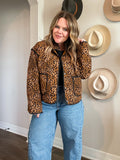 LEOPARD QUILTED JACKET