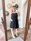 Emmie Black Denim Dress