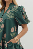 Evergreen Blooms Dress