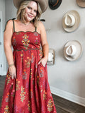 Autumn Meadows Scalloped Dress