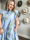 Periwinkle Garden Dress