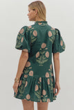 Evergreen Blooms Dress