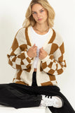 Checkered Coffee Sweater