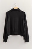 Half Zip Zoey Sweatshirt Black