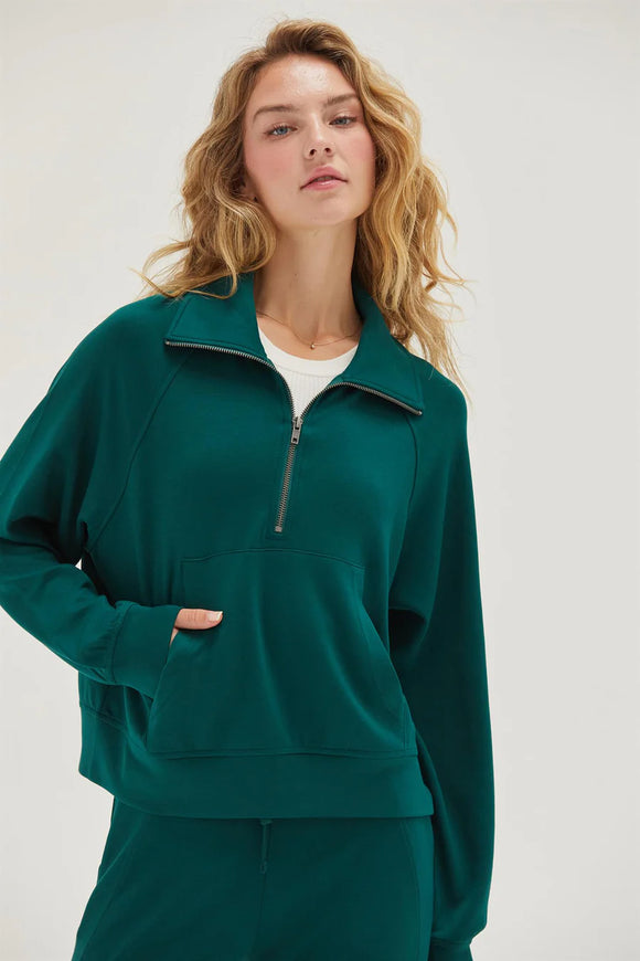 Half Zip Zoey Sweatshirt HUNTER