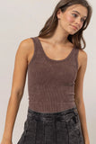 Long Layering Ribbed Brami Mocha