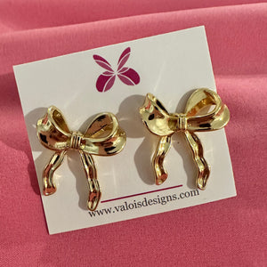 Wavy Bow Earrings