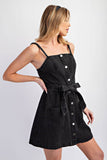 Emmie Black Denim Dress