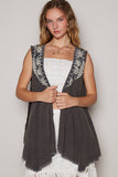 Boheme Pearl Vest Charcoal Blue