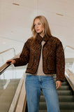 LEOPARD QUILTED JACKET