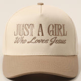 Just A Girl Who Loves Jesus Trucker Hat