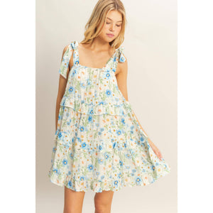 Layla Floral Tie Strap Dress