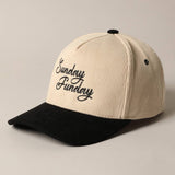 Sunday Funday Corduroy Trucker Hat