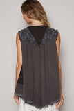 Boheme Pearl Vest Charcoal Blue