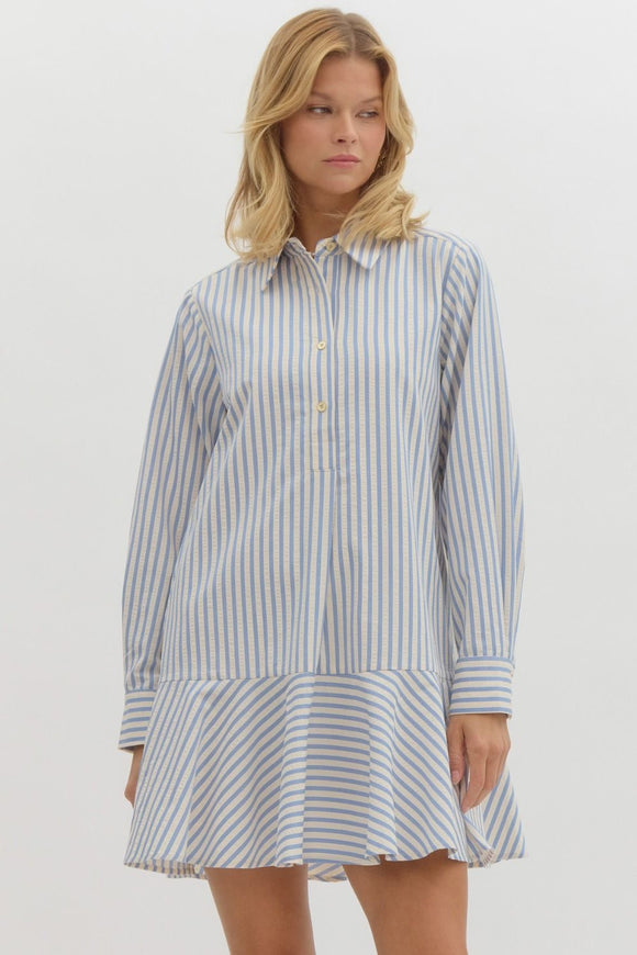 Seerscuker Striped Dress