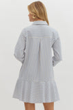 Seerscuker Striped Dress