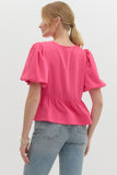 Pretty in Pink Peplum