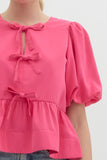 Pretty in Pink Peplum