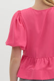 Pretty in Pink Peplum