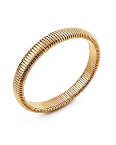 Baia Thin Coil Bangle Bracelet GOLD