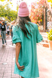 Teal Tee Dress