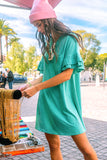 Teal Tee Dress