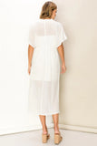 Sheer For It Dress - White