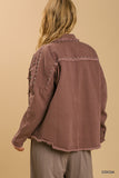 Cocoa Berry Studded Jacket