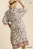 Paisley Hi Low Dress - Extended Sizes