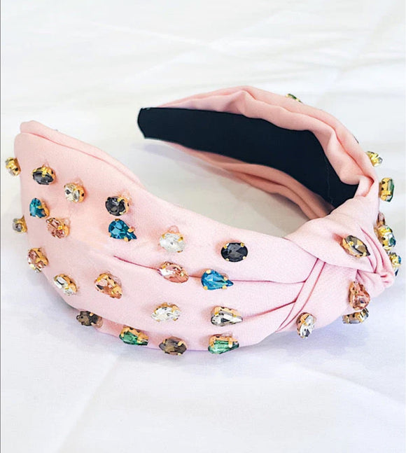 Bejeweled Headband - pink