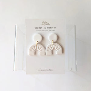 Mini Arch Clay Earrings