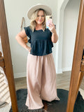 Breezy Wide Leg Pants in Mocha