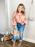 Boho Floral Haddie top