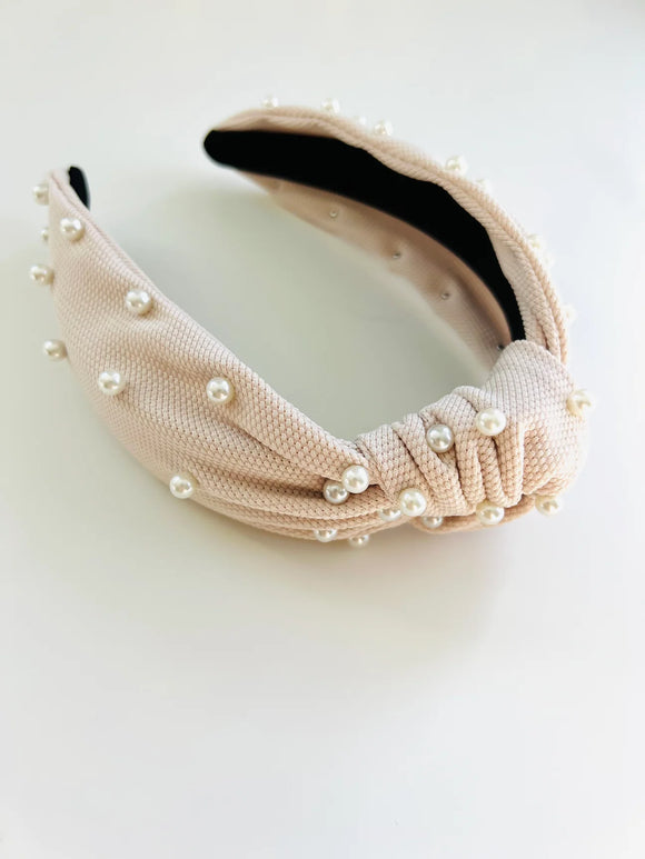 Pearl Headband - Cream