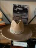 Tan Hat with Paisley Band