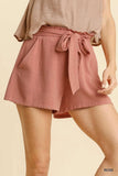 Rose Tie Front Shorts