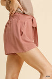 Rose Tie Front Shorts